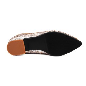 Fodrade Bekväma Glitter Utan Klack Glittrande Flerfärgad Ombre Färg Med Pärlor Ankelboots Dam Festskor Mode Med Spetsiga Tå