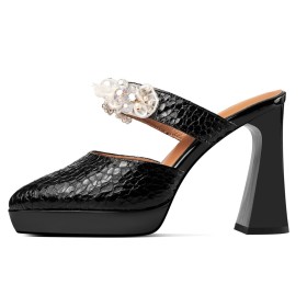 Muiltje Sandaal Leer Gradient Elegante Going Out Lak High Heel