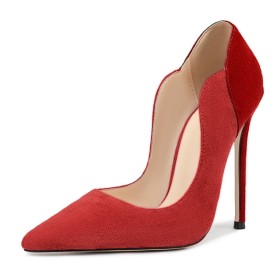 Classic Leather Suede 12 cm High Heels Stiletto Heels