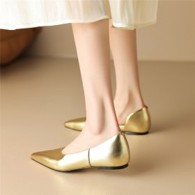 Patent Flat Shoes Stylish Ballet Shoes Comfortable Leather