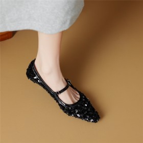 Going Out Mode Comfortabele 4 cm Lage Hak Naaldhak Mary Janes Pumps Vierkante Neus Schoen