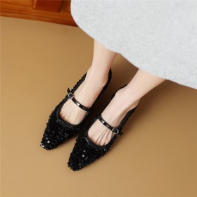 Going Out Mode Comfortabele 4 cm Lage Hak Naaldhak Mary Janes Pumps Vierkante Neus Schoen