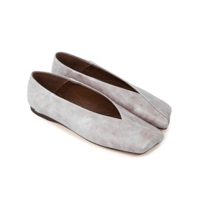 Vintage Loafers Leder Flache Damenschuhe Klassisch Comfort