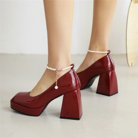 ワイン レッド パンプス シューズの通販 | BuyShoes.Shop