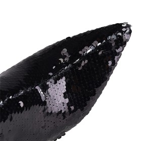 10 cm Tacco Alto Tacco A Spillo Con Pelo Interno Paillettes Inverno Moda Uscire Stivali Al Polpaccio