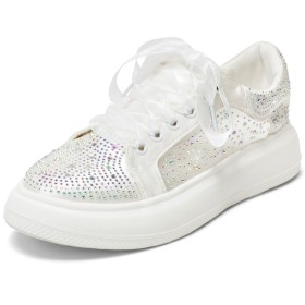 Sneakers Evening Shoes Bridal Shoes Platform Sparkly White Comfort Modern Tulle