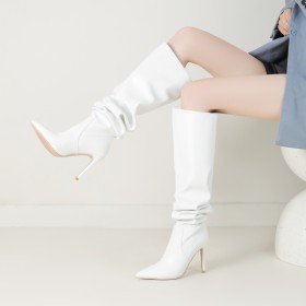Tacco A Spillo Classiche Autunno 10 cm Tacco Alto Stivali Sopra Ginocchio Stivali Alti