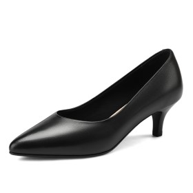 Comfort Stiletto Low Heels Closed Toe Pumps Classic