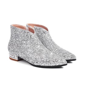 Sparkle Mode Enkellaarsjes Comfort Feest Glitter