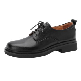 Pelle Comode Vintage Classiche Neri Oxford Stringati