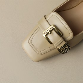 Elegant Loafers Business Casual Patent Leather Block Heels Chunky Heel Leather Low Heel Comfort