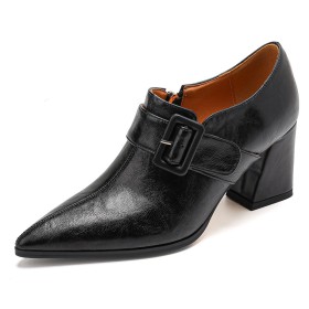 Leder Damenschuhe Klassisch Blockabsatz 7 cm Mittlerer Absatz