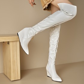 ホワイト 白 ロング ブーツの通販 | BuyShoes.Shop