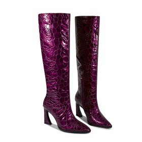 Generisch Laarzen Hoge Hakken Winter Dames High Riding Flat Knielaarzen Dames La
