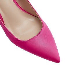 Party Shoes Stiletto Fuchsia Pumps 4 inch High Heel