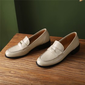 Klassisch Elegante 3 cm Niedriger Absatz Blockabsatz Bequeme Loafers