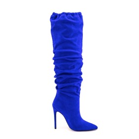 Suede Tall Boot Leather Stilettos Going Out Shoes Knee High Boot High Heel Comfortable