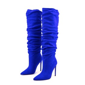 Suede Tall Boot Leather Stilettos Going Out Shoes Knee High Boot High Heel Comfortable