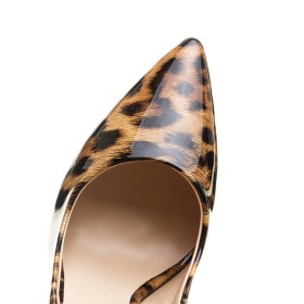 Schuhe Damen Klassisch High Heels Leoparden Casual Pumps