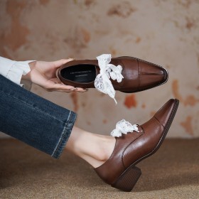 Oxford Schuhe Fürs Büro 5 cm Low Heel Abendschuhe Vintage