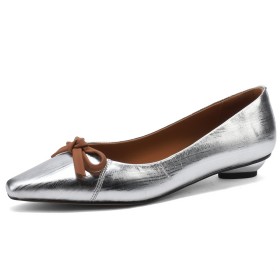 Lak Mode Metallic Vierkante Neus Comfortabele Lage Hakken Loafers Schoenen Dames