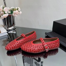 Schuhe Rote Glitzernden Mit Strasssteine Flach Rund Mokassins Moderne Bequeme