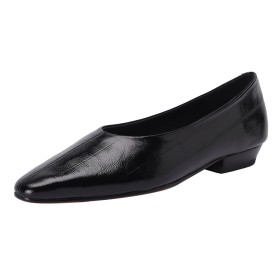 Flache Comfort Lack Vintage Schuhe Damen Loafers Klassisch