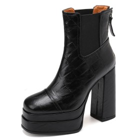 beige iitatieleren plateau veter enkellaarsjes voor daes - hoge hak stiletto feestschoenen voor het nachtleven en clubwear 2026 - GBP £54