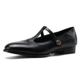 Klassiek Leer Vintage Met Enkelbandje Mary Janes Dames Schoenen Business Casual Comfort