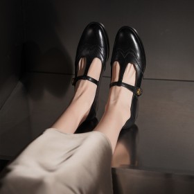 Chaussures Ceremonie Bride T Business Casual Maryjane Originale Plate Bride Cheville Classique Chaussures Femme