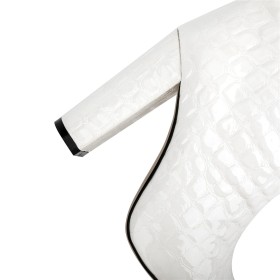 Cheap Classic Embossed Tall Boot Knee High Boots Riding Boot Patent 11