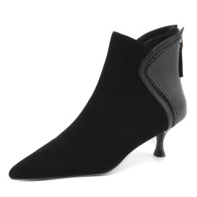 Stiletto Heels Dress Shoes Comfortable Elegant Classic 6 cm Mid Heel Booties For Women