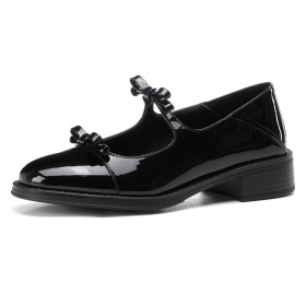 Business Casual Womens Footwear Flats Round Toe Comfort Elegant Going Out Shoes Fashion With Ankle Strap Office Shoes