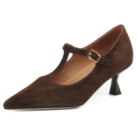 Bruine pumps dames online
