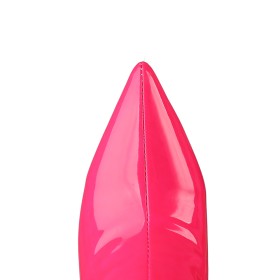 Over Knee Boots Pointed Toe 5 inch High Heeled Stiletto Heels Classic Hot Pink Tall Boot Patent Leather