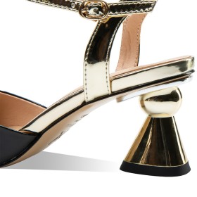 A Talon 7 cm Fleur Chaussure De Soirée Elegante 2021 Talons Epais Noire Moderne Sandale Ete