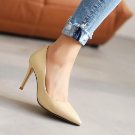 Damenschuhe Elegante High Heels Klassisch Pumps Kunstleder