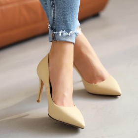 Damenschuhe Elegante High Heels Klassisch Pumps Kunstleder