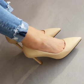 Damenschuhe Elegante High Heels Klassisch Pumps Kunstleder