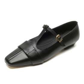 Mode Comfort Enkelbandje Mary Jane Dames Schoenen Platte T Band Loafers Dames