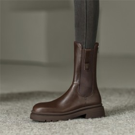 Ausgehen Stiefeletten Stiefel Damen Gefütterte Herbst Chelsea Boots Flache Klassisch