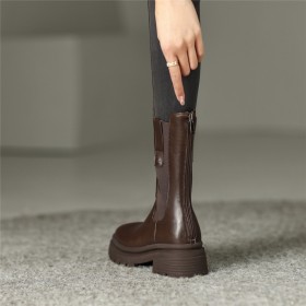 Ausgehen Stiefeletten Stiefel Damen Gefütterte Herbst Chelsea Boots Flache Klassisch