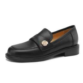 Dress Shoes Leather Classic Loafers Flats Comfort Gradient Black