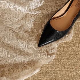 Beautiful Grained Thick Heel 5 cm Low Heel Leather Pointed Toe Comfort Slip On Block Heel