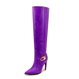 Stivali viola alti new arrivals