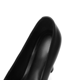 Escarpins Cuir Belle Plateforme Classique Chaussures Talon Aiguille Bout Pointu A Talon 11 cm