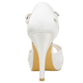 Peep Toe 10 cm High Heel Dress Shoes Stiletto Sandals For Women