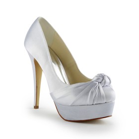 Elegant Dress Shoes Round Toe Pumps High Heels Stilettos Bridals Wedding Shoes Womens Shoes