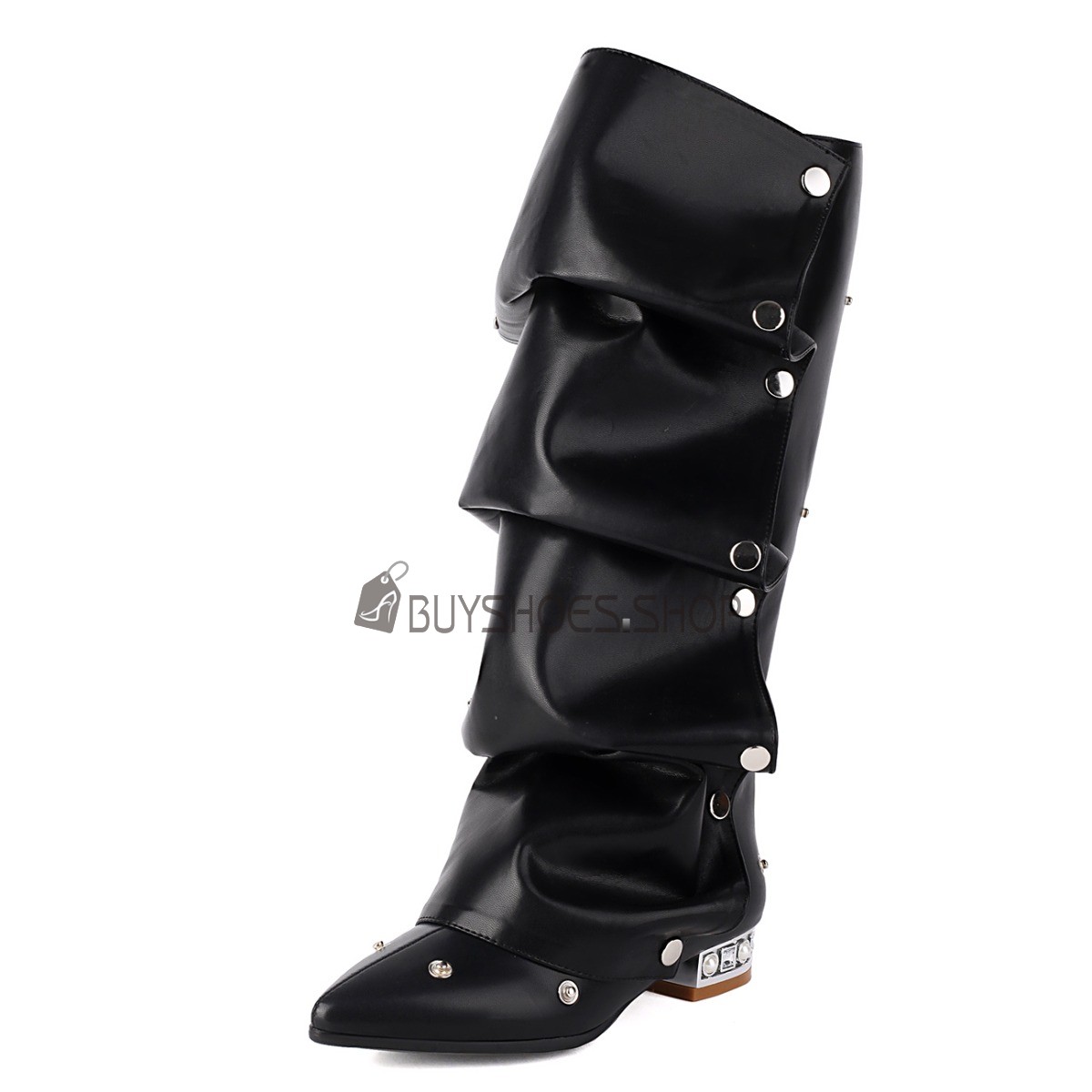 Calzature Stivali Bikerstiefel Damen Nieten ASH REESE Biker Boots