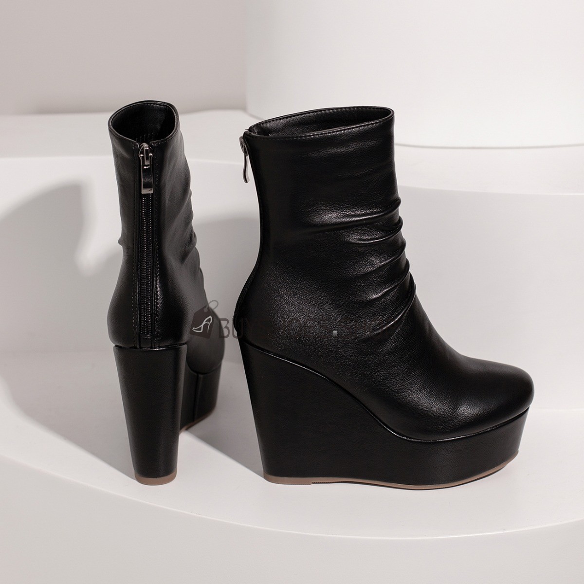 Keilabsatz Hohe Schuhe Mit Fell Women Sandals Fetish 30CM Wedges